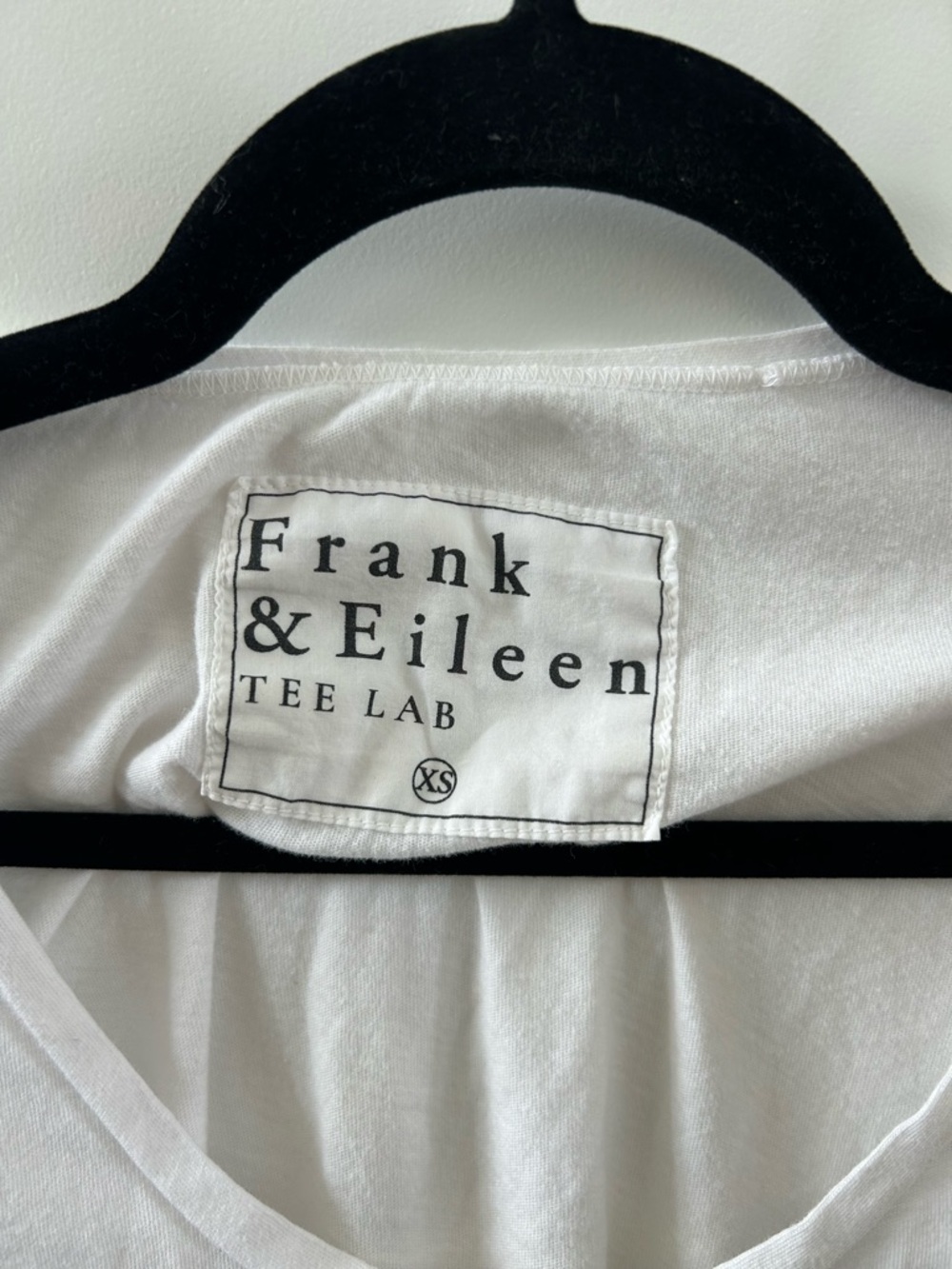 Frank & Eileen Tee Lab White Cotton Scoop Neck Tee XS USA Made - Picture 6 of 7